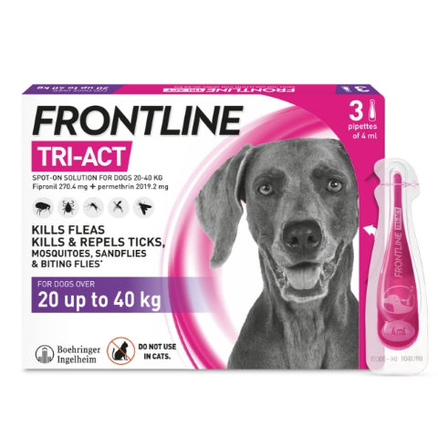 Frontline tri 2025 act for dogs